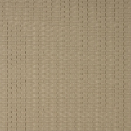 Designer Fabrics 54 in. Wide Beige- Thin Basket Woven Upholstery Faux Leather G685